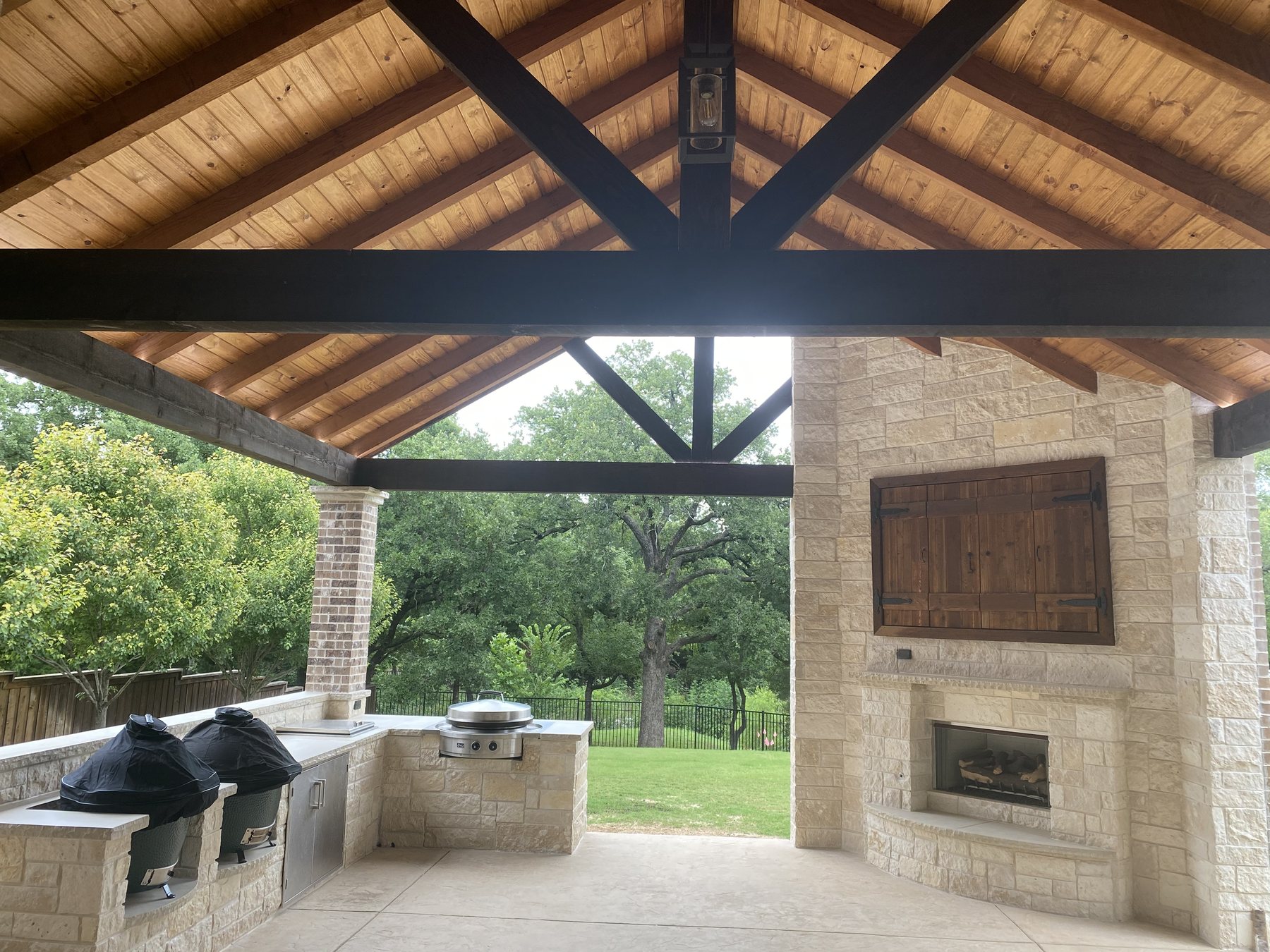Venado Construction outdoor living space project on Orion Ct in Flower Mound, Texas
