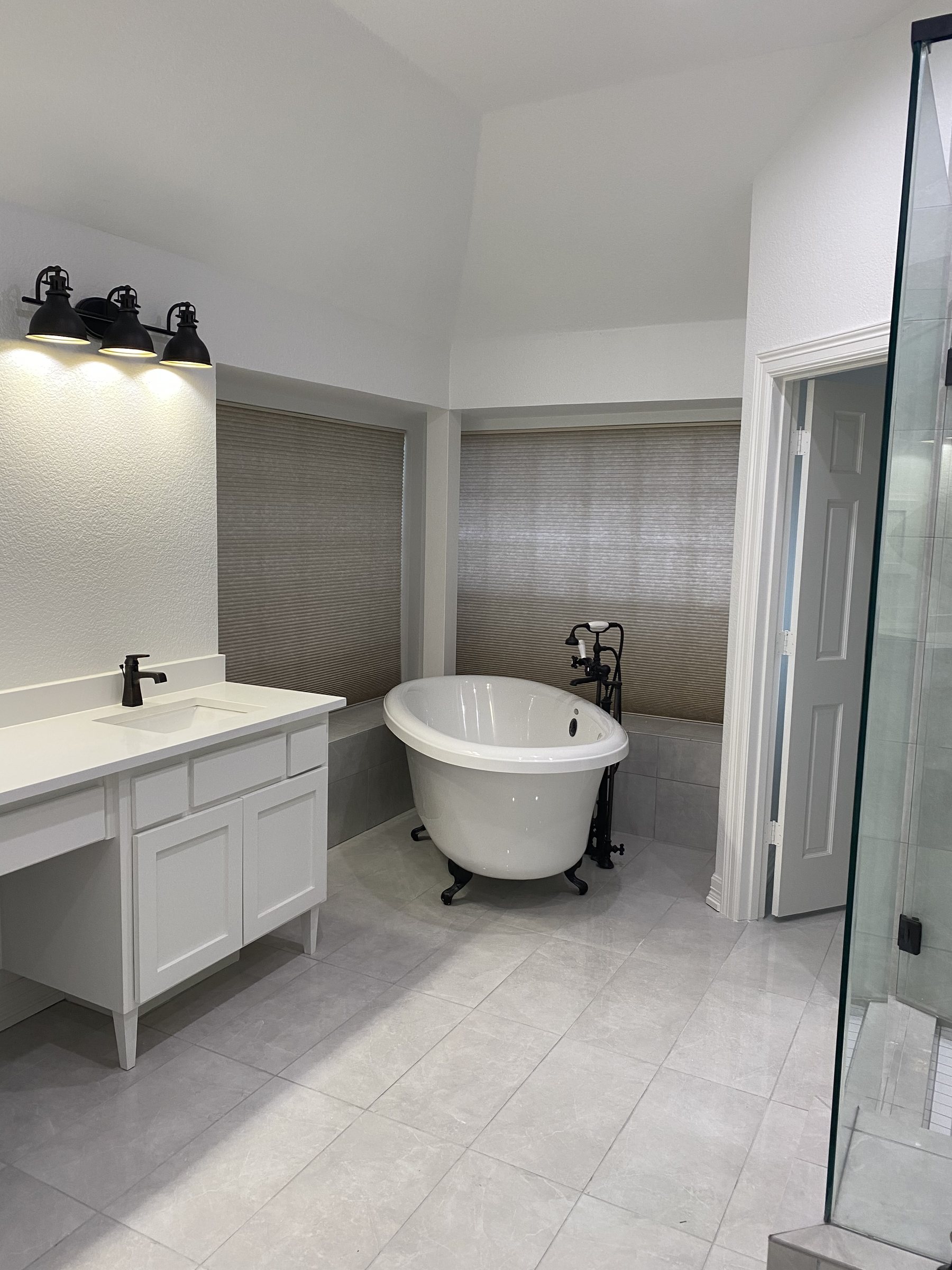 Venado Construction bathroom remodel project on Essex Ct in Southlake, Texas